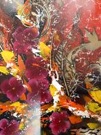 Schilderij – “Dans van Licht en Bloemen” 70x90 cm, Huis en Inrichting, Nieuw, Ophalen of Verzenden, Schilderij, 75 tot 100 cm