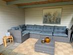 Forza Loungebank met Hocker - Kees Smit, Tuin en Terras, Tuinsets en Loungesets, Ophalen, 5 zitplaatsen, Gebruikt, Loungeset