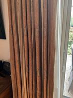 Gordijnen - 4 stuks in goede staat, Huis en Inrichting, Gebruikt, Bruin, 200 cm of meer, Klassiek