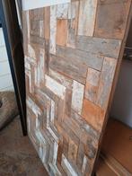 Pracht groot houten schilderij met verschillende kleurtjes, Antiek en Kunst, Kunst | Schilderijen | Abstract, Ophalen