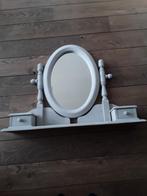 Spiegel met ombouw met 2 laadjes  evt voor kaptafel, Ophalen of Verzenden, Zo goed als nieuw, Rechthoekig, Minder dan 100 cm