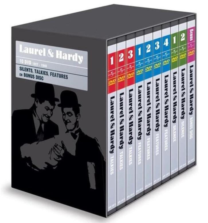 DVD Box Laurel & Hardy (19 DVD's), Cd's en Dvd's, Dvd's | Tv en Series, Zo goed als nieuw, Komedie, Boxset, Alle leeftijden, Verzenden
