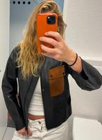 Sandro paris leather jacket, Kleding | Dames, Jassen | Zomer, Zwart, Sandro, Ophalen of Verzenden, Zo goed als nieuw
