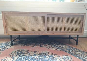 Rotan webbing boho tv meubel dressoir