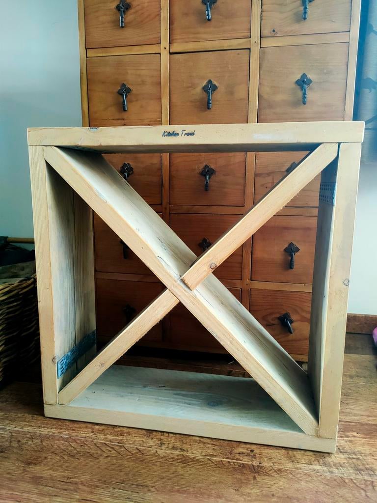 Wijnrek hout Kitchen trend, Ophalen of Verzenden