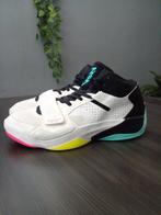 Jordan Zion 2 White Volt Dynamic Turquoise maat 45,5 ., Gedragen, Jordan, Ophalen of Verzenden, Sneakers of Gympen