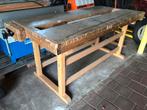 Grote massief beuken werkbank, merk Hofmann en Hammer gmbh., Doe-het-zelf en Verbouw, Werkbanken, Ophalen, Gebruikt, 170 cm of meer
