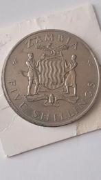 Schaarse 5 Shillings 1965 Zambia zeer lage oplage: 10.000, Ophalen of Verzenden, Zambia, Losse munt