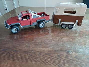 Schleich auto/jeep met trailer beschikbaar voor biedingen