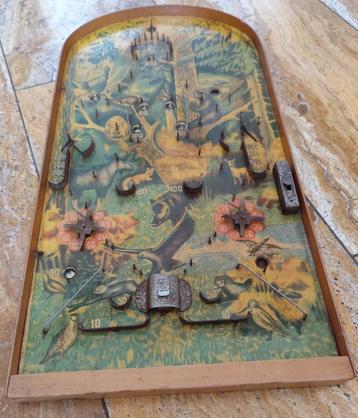 Vintage houten knikkerspel "Het dierenbos" (1950) beschikbaar voor biedingen