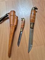 Finse Messenset - Dubbele Puukko messenset, Ophalen of Verzenden