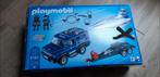 Playmobil politietruck met boot en aanhanger en boot 5187, Kinderen en Baby's, Speelgoed | Playmobil, Ophalen of Verzenden, Gebruikt