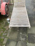 Te koop twee ligbedden teakhout zie foto, Tuin en Terras, Ophalen of Verzenden, Hout