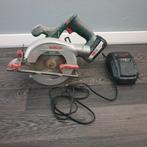 Bosch PKS 18 LI Accu cirkelzaag incl accu en lader, Doe-het-zelf en Verbouw, Gereedschap | Zaagmachines, Gebruikt, Cirkelzaag