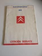 Handleiding / instructieboekje     Citroën  AX    1987    NL, Auto diversen, Handleidingen en Instructieboekjes, Ophalen of Verzenden