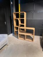 BOEKENKAST RECHT tropisch hardhout 86cm breed voorraad actie, Nieuw, Vakkenkasten RECHT tropisch hardhout 86cm breed voorraad