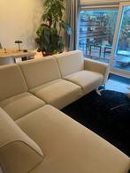 Witte hoekbank (rechts), Huis en Inrichting, Banken | Bankstellen, Ophalen, Gebruikt, Hoekbank, Stof