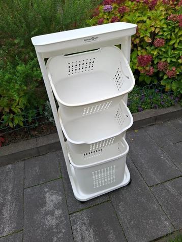 Handige staande wasmand 3-delig beschikbaar voor biedingen