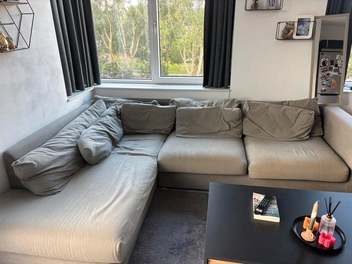 Grote hoekbank, Huis en Inrichting, Banken | Complete zithoeken, Gebruikt, Ophalen