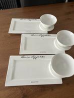 Riviera Maison Ontbijtsets - Bord en Kom (3 stuks), Ophalen, Zo goed als nieuw, Bord(en), Overige stijlen