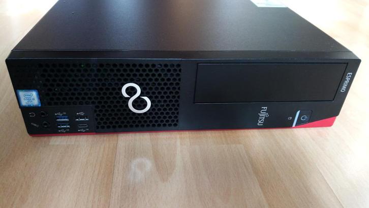 Fujitsu Esprimo D958 E94+ i5-8500 (stil en energiezuinig), Computers en Software, Desktop Pc's, Gebruikt, 4 Ghz of meer, HDD, SSD
