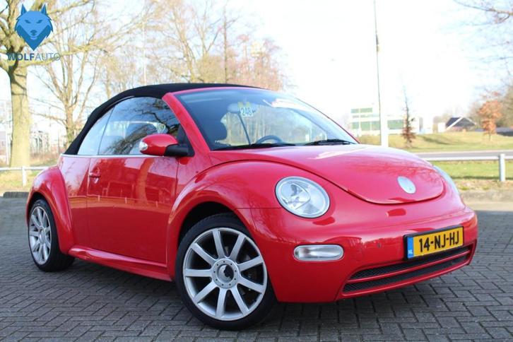Volkswagen New Beetle Cabriolet 1.6 ORIGINEEL NL! LEUKE AUTO, Auto's, Volkswagen, Bedrijf, Te koop, Beetle (Kever), ABS, Airbags