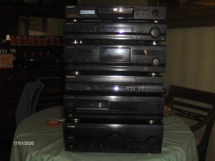 Professionele Hifi Set-Kenwood-Panasonic-Sony en Dual., Audio, Tv en Foto, Professionele Audio-, Tv- en Video-apparatuur, Gebruikt