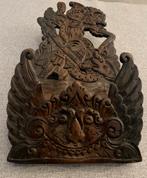 Indonesië-Javaans houtsnijwerk-Art Nouveau stijl-wandpaneel., Ophalen of Verzenden