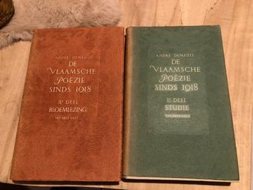 De Vlaamsche poëzie sinds 1918 - André Demedts 2 dln: 1e dee beschikbaar voor biedingen