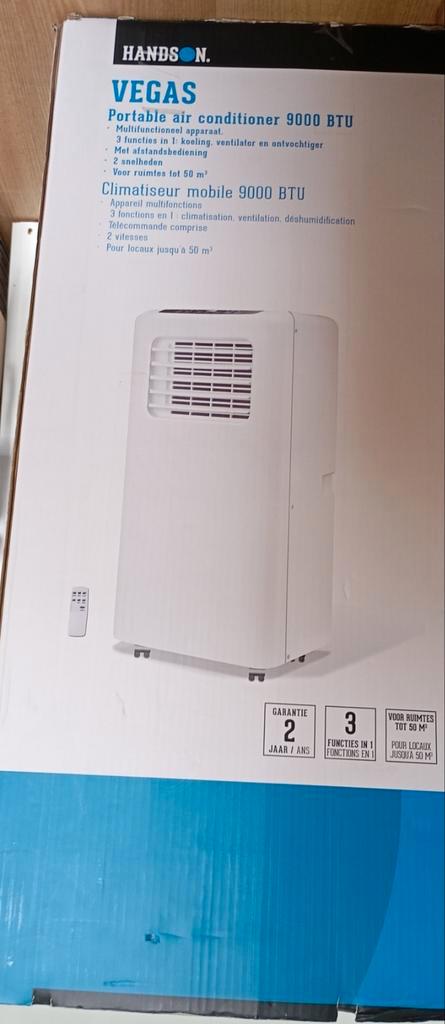 Handson Vegas mobiele airco – 1000W / 9000 BTU, Witgoed en Apparatuur, Airco's, Zo goed als nieuw, Mobiele airco, Minder dan 60 m³