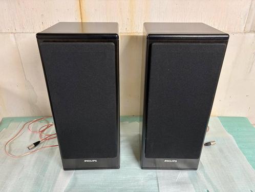 Zeer mooie Philips FB815 speakers – volledig gereviseerd., Audio, Tv en Foto, Luidsprekers, Zo goed als nieuw, Front, Rear of Stereo speakers