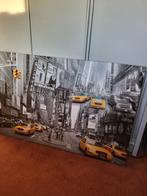 Canvas poster New York Times Square taxi, Huis en Inrichting, Woonaccessoires | Schilderijen, Tekeningen en Foto's, Zo goed als nieuw