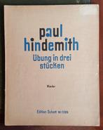 Paul Hindemith - Übung in drei Stücken  op. 37, Muziek en Instrumenten, Bladmuziek, Piano, Ophalen of Verzenden, Zo goed als nieuw