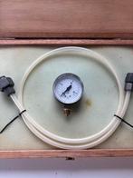 Manometer 16bar inc opbergkistje, Ophalen of Verzenden, Gebruikt, Druk