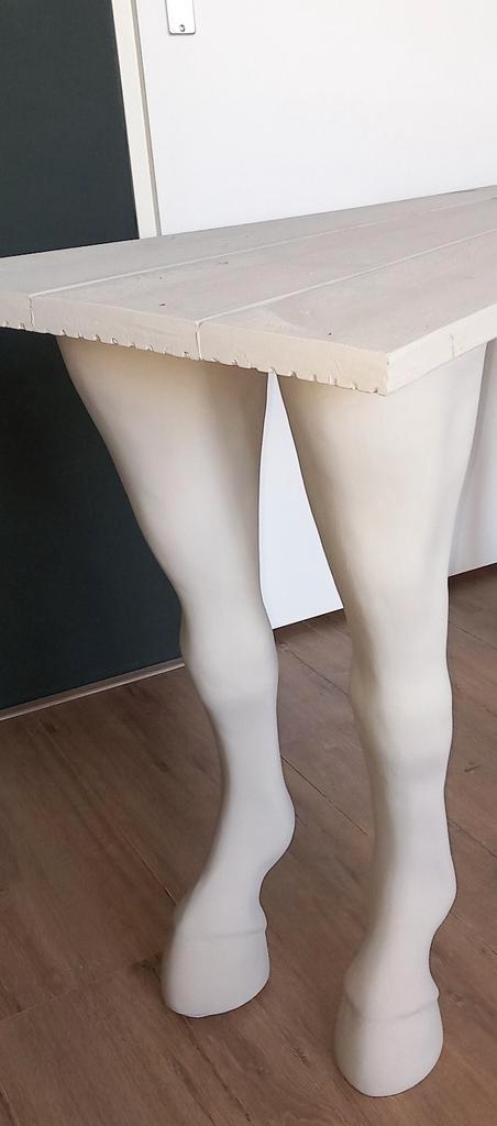 Laatste paarden tafel poten 2 paar design paard 73cm, Huis en Inrichting, Tafelonderdelen, Zo goed als nieuw, 50 tot 100 cm, Rechthoekig