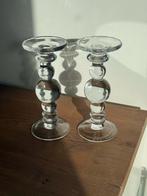 Vintage Bubble Kandelaar - Helder Glas, Ophalen of Verzenden, Glas