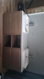 Badkamermeubel 160cm, 3 losse onderkastjes + 1 bovenkast, Ophalen, 100 tot 150 cm, 150 tot 200 cm, Zo goed als nieuw