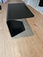 Design bijzettafel 66x40 metaal zwart, Huis en Inrichting, Tafels | Bijzettafels, Ophalen of Verzenden, Rechthoekig, Metaal of Aluminium