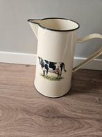 Emaille Waterkan met Koe, Antiek en Kunst, Antiek | Emaille, Ophalen of Verzenden