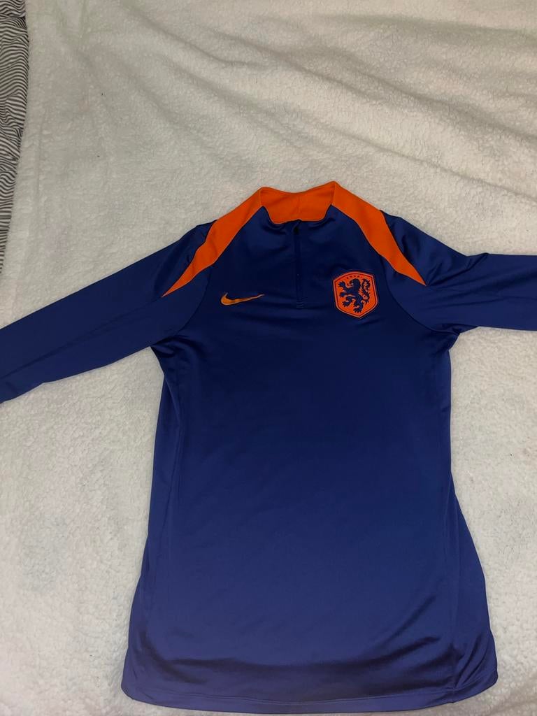 Nederlands Elftal Trainingstrui 2024/2025, Ophalen of Verzenden, Zo goed als nieuw, Blauw, Hardlopen of Fietsen