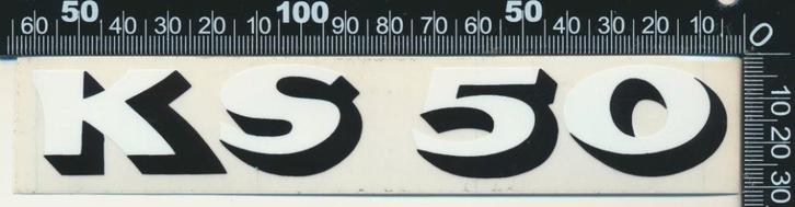 Sticker: Zundapp - KS 50 (1), Verzamelen, Stickers, Zo goed als nieuw, Bedrijf of Vereniging, Ophalen of Verzenden