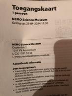 Nemo science museum Amsterdam 4 kaartjes, Tickets en Kaartjes, Musea, Ticket of Toegangskaart, Drie personen of meer
