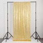 Goud Glitter Gordijn / Pailletten Achtergrond Feest Glimmend, Huis en Inrichting, Stoffering | Gordijnen en Lamellen, Verzenden