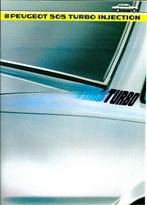 Folder Peugeot 505 Turbo Injhection 1984, Gelezen, Peugeot, Ophalen of Verzenden