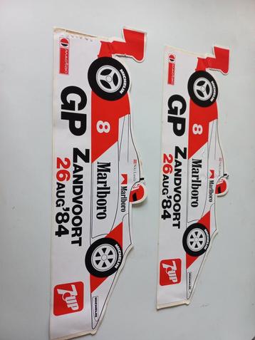 Formule 1 stickers GP Zandvoort 1984 Niki Lauda beschikbaar voor biedingen