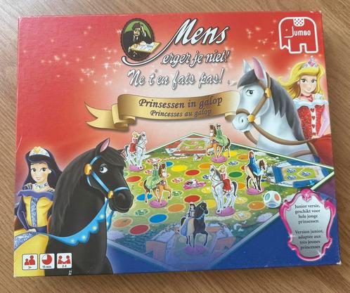 Mens erger je niet - Prinsessen in galop, Hobby en Vrije tijd, Gezelschapsspellen | Bordspellen, Gebruikt, Een of twee spelers