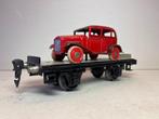 Märklin 1766/0 Wagon met Auto. (1933). Spoor 0., Antiek en Kunst, Verzenden