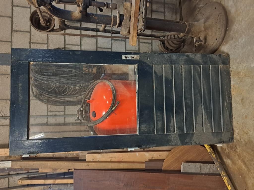 hardhout deur, Doe-het-zelf en Verbouw, Deuren en Horren, Ophalen of Verzenden, Gebruikt, Buitendeur, 200 tot 215 cm