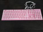 Roze toetsenbord met usb aansluiting., Computers en Software, Toetsenborden, Multimediatoetsen, Ophalen of Verzenden, Zo goed als nieuw