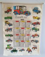 Vintage kalender van textiel uit 1964 met oldtimers, Ophalen of Verzenden, Zo goed als nieuw, Auto's